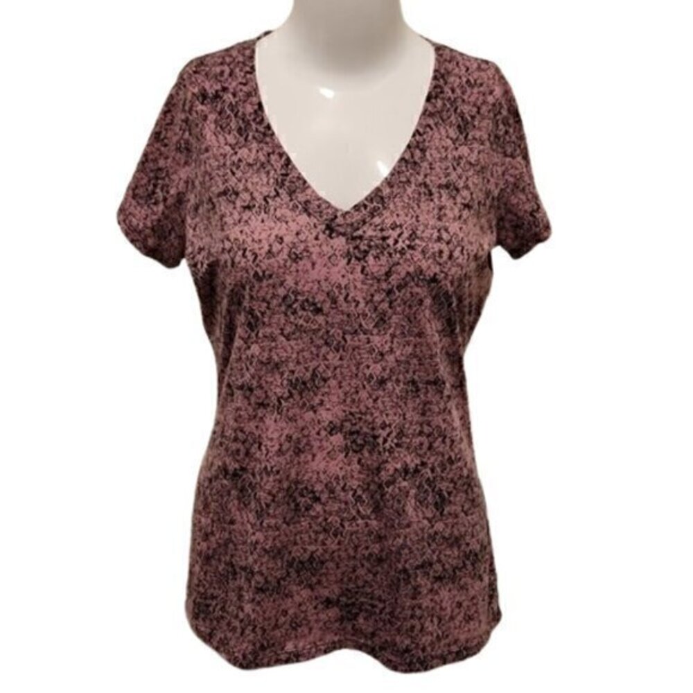 [Garage] Pink & Black V-neck - Size L